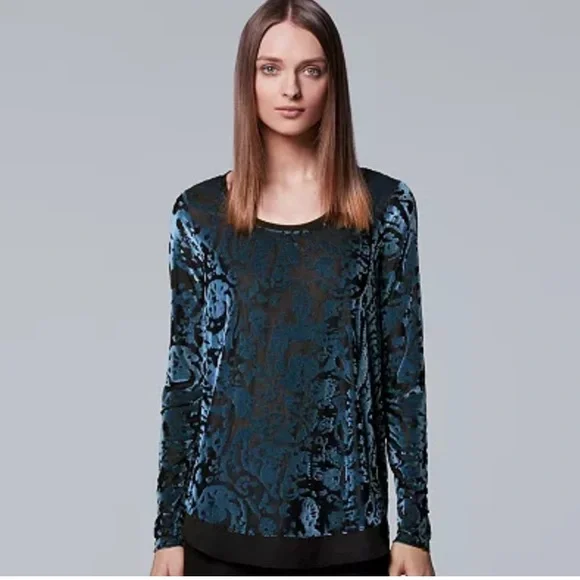 Simply Vera Vera Wang Tops Simply Vera Vera Wang Velvet Tunic